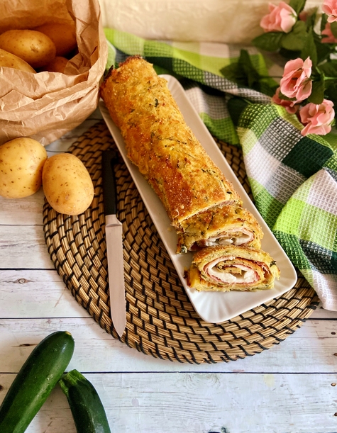 ROTOLO DI PATATE E ZUCCHINE: ANTIPASTO SEMPLICE