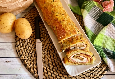 ROTOLO DI PATATE E ZUCCHINE: ANTIPASTO SEMPLICE