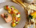 SALMONE AL VAPORE CON VERDURE: RICETTA LIGHT