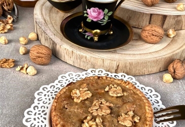 CROSTATA DI NOCI E MARMELLATA DI ARANCE AMARE