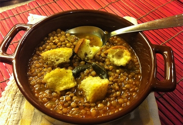 ZUPPA DI LENTICCHIE, PRIMO D'ALTRI TEMPI...
